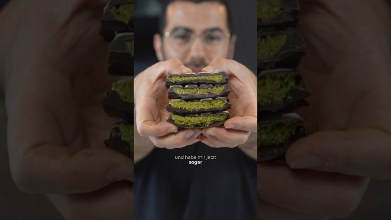 🍫💥 Virale Schokolade mit knuspriger Pistazien Füllung aus Dubai 💥🍫