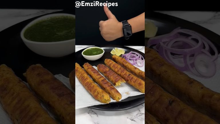 Chicken seekh kabab recipe#youtube #cooking #food #recipe #kebab #chicken #nonveg #asmr #shorts