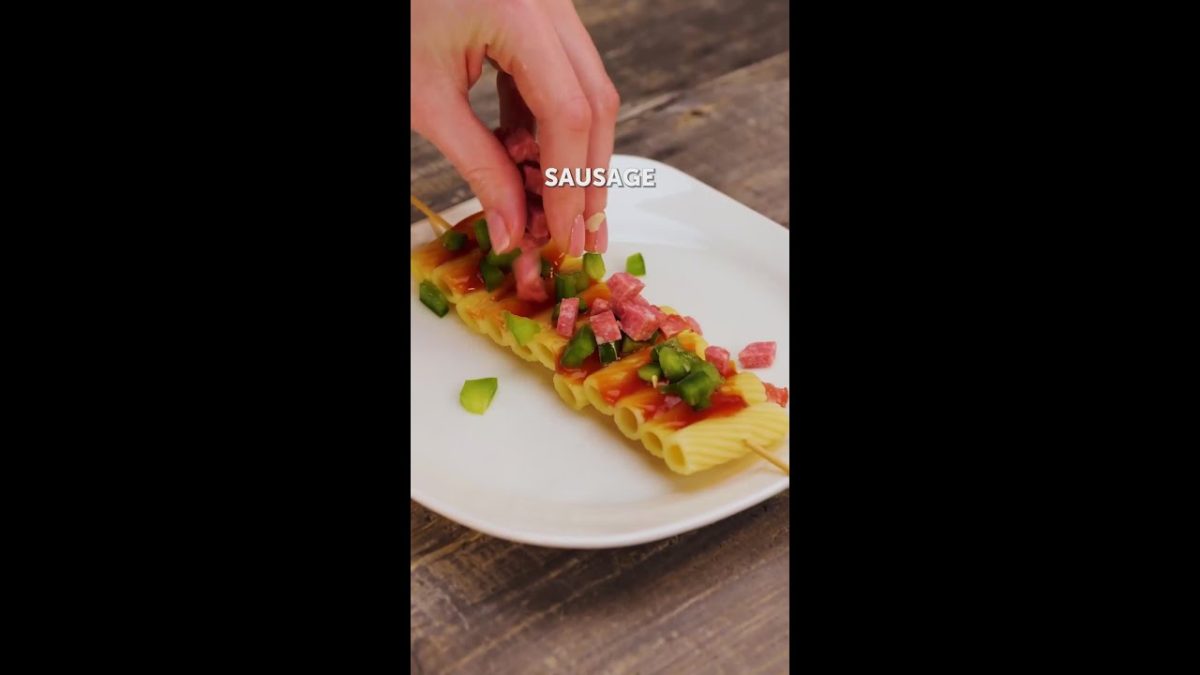 Get creative with pasta! Fun serving idea 😋