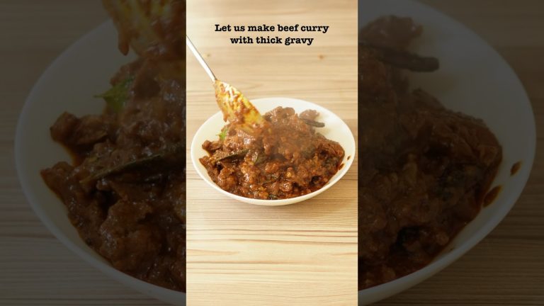 നല്ല തിക്ക് ഗ്രേവിയിൽ ബീഫ് കറി | Beef Curry #shorts #beefcurry