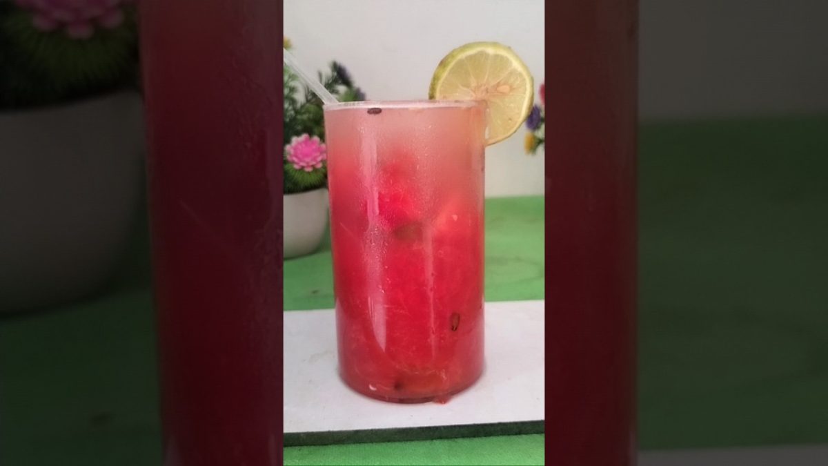 watermelon smoothie recipe #summerdrink #asmr #indianfood #shorts #drink #smothie