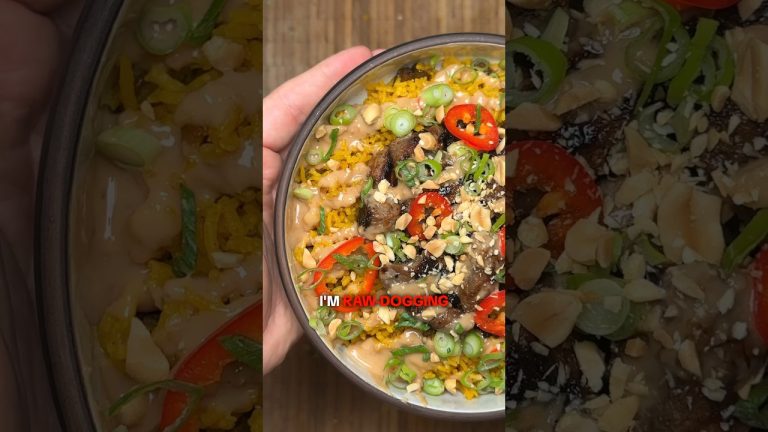 Raw-Dogging Dishes without a Recipe | Thai Beef Bowl