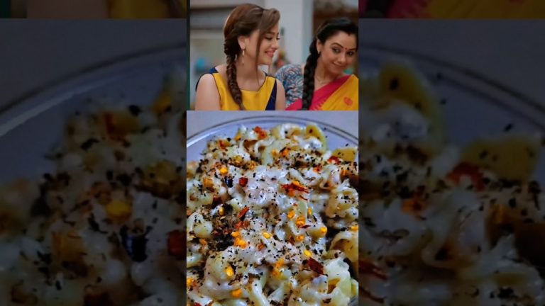 White sauce pasta Kavya style || Anupama | celebrity recipe 😋😋 #shortsviral #whitesaucepasta #pasta