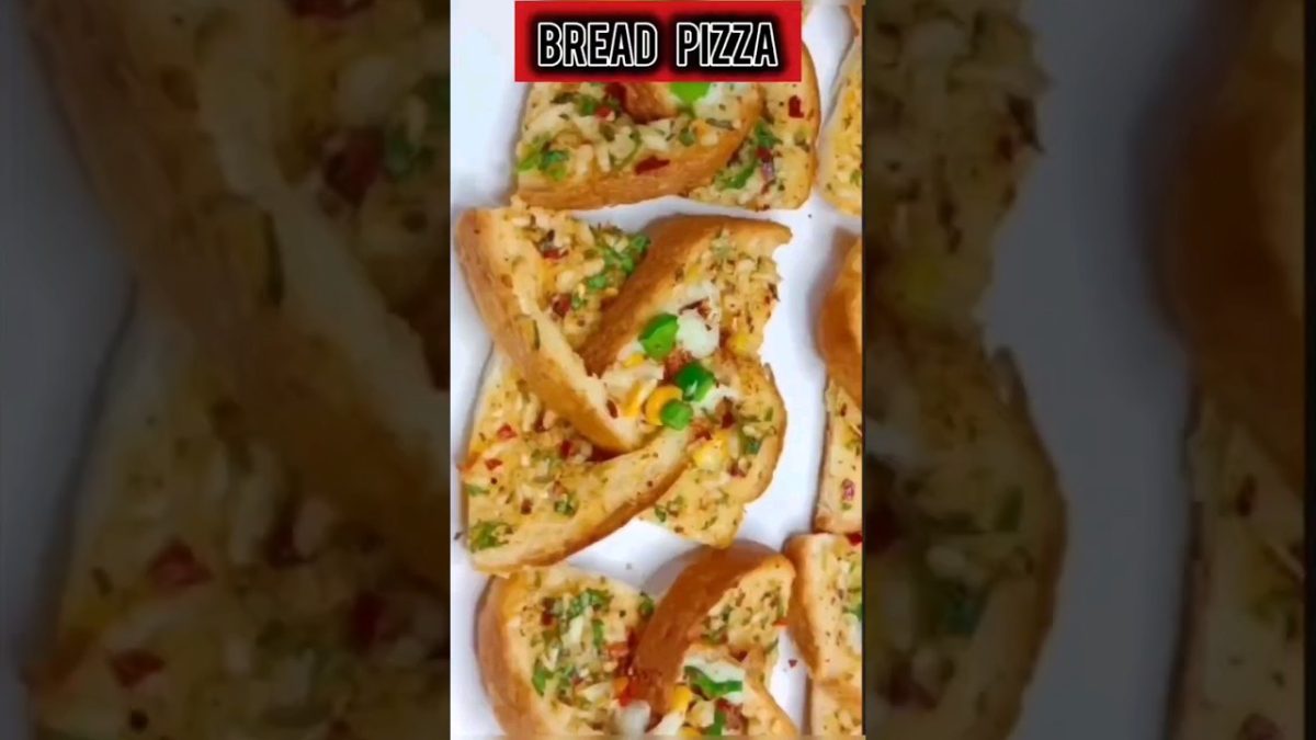 Bread Pizza recipe | Indian style pizza | garlic bread | Foodzluv #shorts #viral