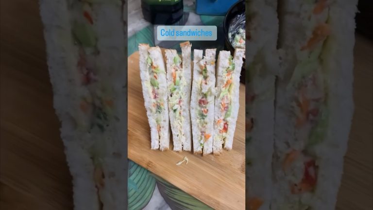 Ep-4 of tiffin Recipes(cold sandwiches) #shorts