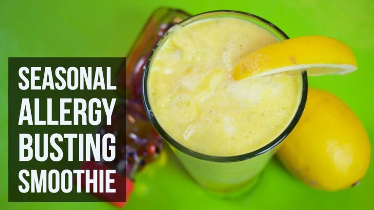 Seasonal Allergy Busting Smoothie | Easy Natural Allergy Remedy Drink Recipe by Forkly