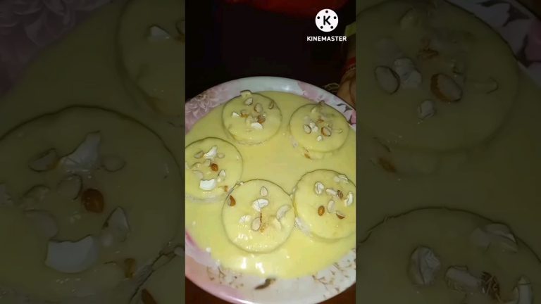 Bread  Rasmalai sweet Dish