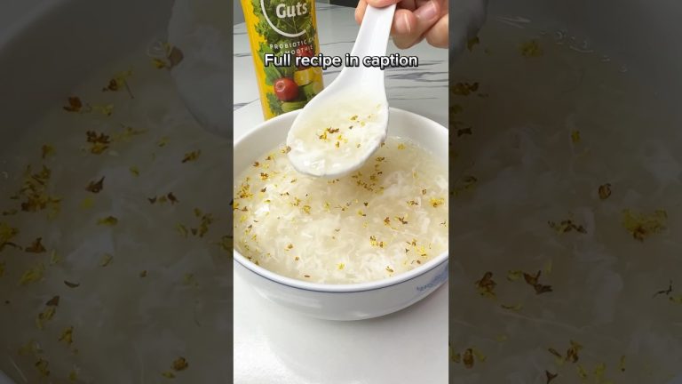 Coconut Egg White Bird's Nest Dessert #recipe #easyrecipe