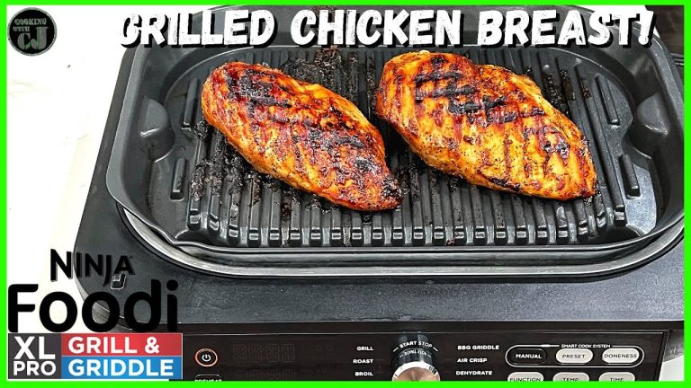 GRILLED CHICKEN BREAST NINJA FOODI PRO XL GRILL AND GRIDDLE!  Ninja Foodi Grill 7 in 1!