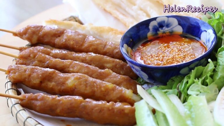 BBQ PORK SKEWER – NEM NUONG | Helen's Recipes