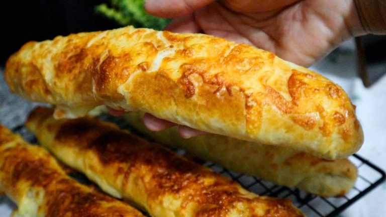 ขนมปังชีส Cheese Bread เนื้อๆนุ่มๆ ทำกินเองได้ง่ายๆที่บ้าน | Easy Bread Recipes |  @mine.k | Ep-663