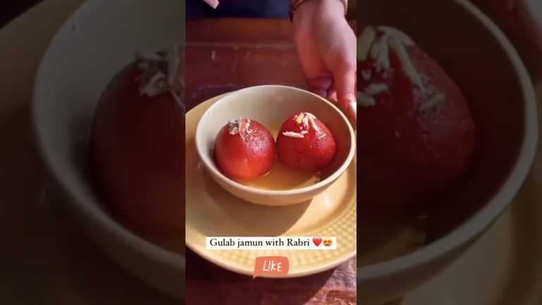 Most Unique Rabdi Gulab jamun 2024#gulabjamun #trending #dessert #sweets #summer #gulabjamunrecipe