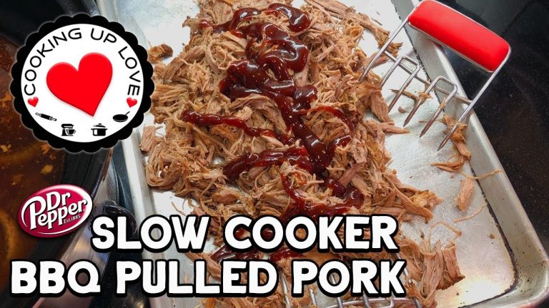 Dr Pepper Pulled Pork Slow Cooker Recipe | Potluck Recipe | Cooking Up Love
