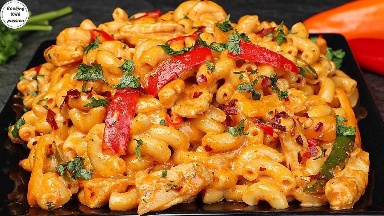 Perfect Chicken Fajita Pasta / Macaroni, Spicy Pasta Recipe by Cooking With Passion, Mac & Cheese