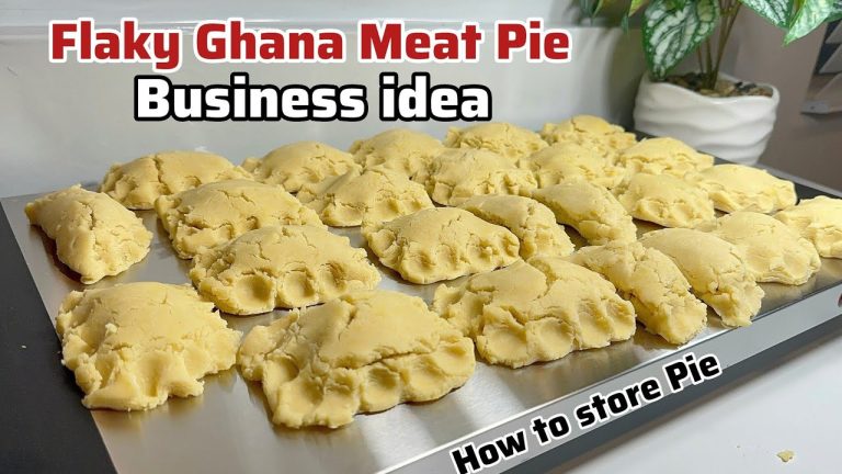 How to make ghana meat pie/flaky ghana meat pie/ghana pie @UpclosewithAbena