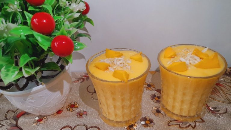 Thick Mango Milkshake Recipe | Mango Smoothie | Mango Juice | Tasty And Creamy Mango Shake Recipe