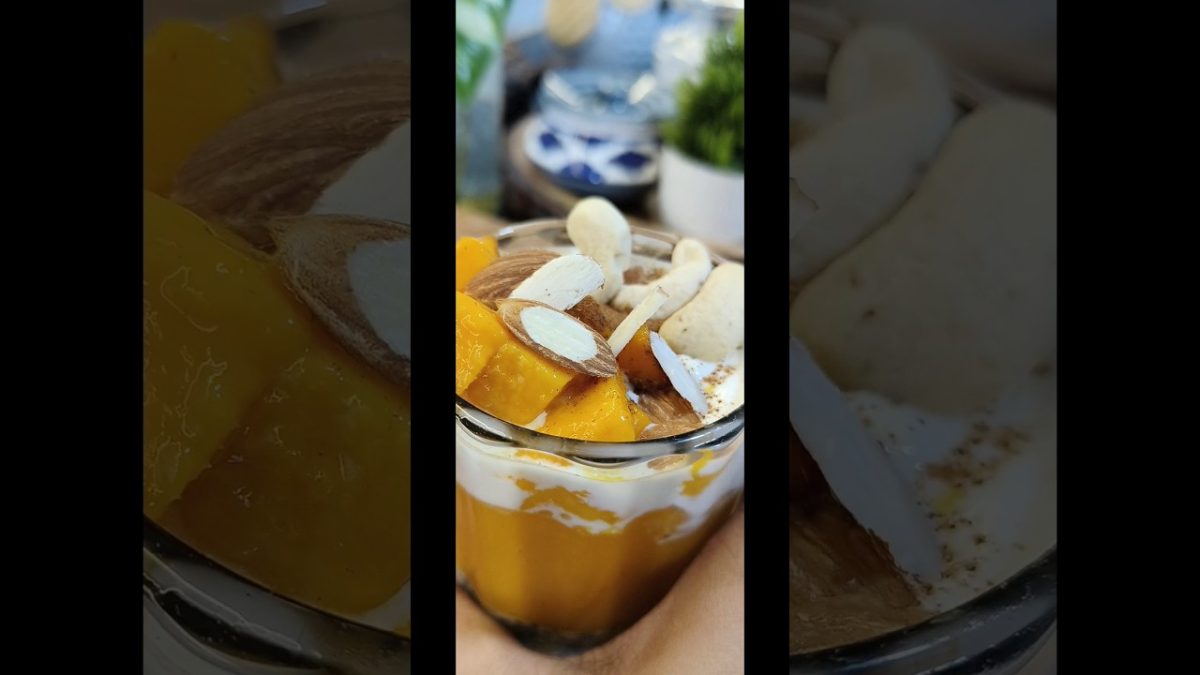 Mango chia sundae #summerdrink #sundae #dessert #shorts #viral