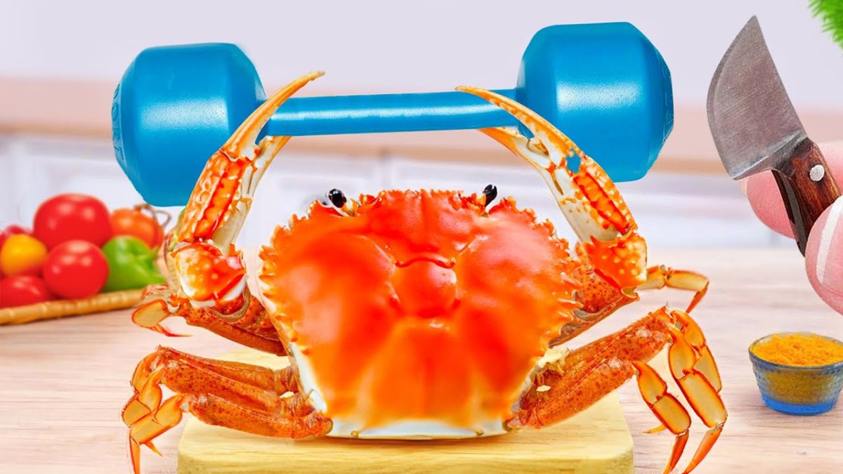 Cooking Miniature Crab Dishes Weight Training Funny 🦀🏋🏼 1000+ Small Seafood Recipes | Best Yummy