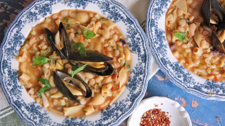 Pasta e Fagioli with Seafood – An Authentic Italian Recipe!