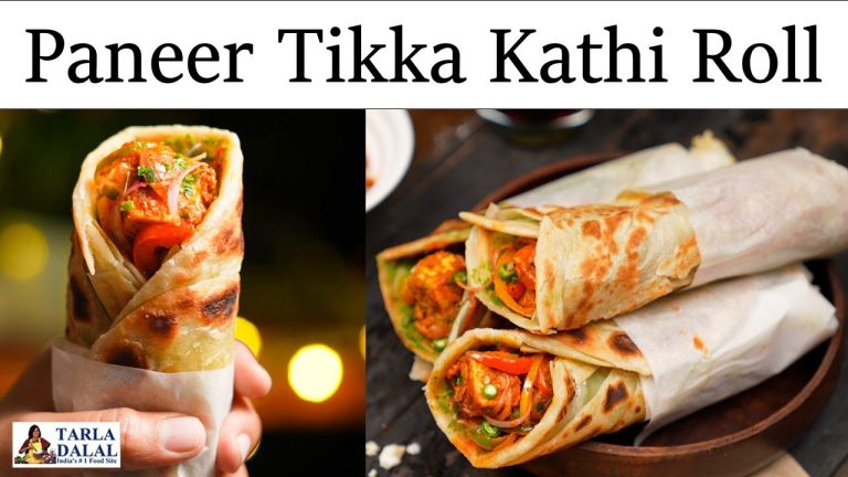 Paneer Tikka Kathi Roll | Paneer Kathi Roll easy recipe | Paneer Tikka Wrap |  पनीर काठी रोल