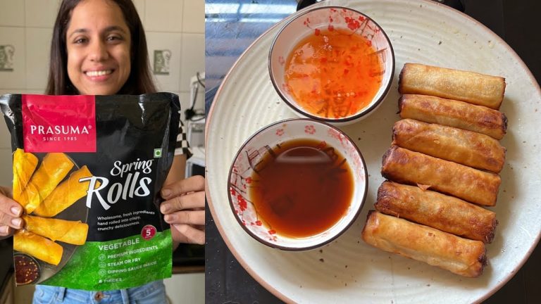 PRASUMA Veg Spring Roll Review 🤤 | Easy Spring Roll Recipe At Home 🔥🔥| So Saute