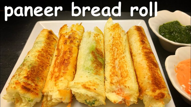 Paneer Bread Roll Recipe | Paneer Stuffed Crunchy Bread Rolls | Easy Paneer Rolls – Healthy snacks