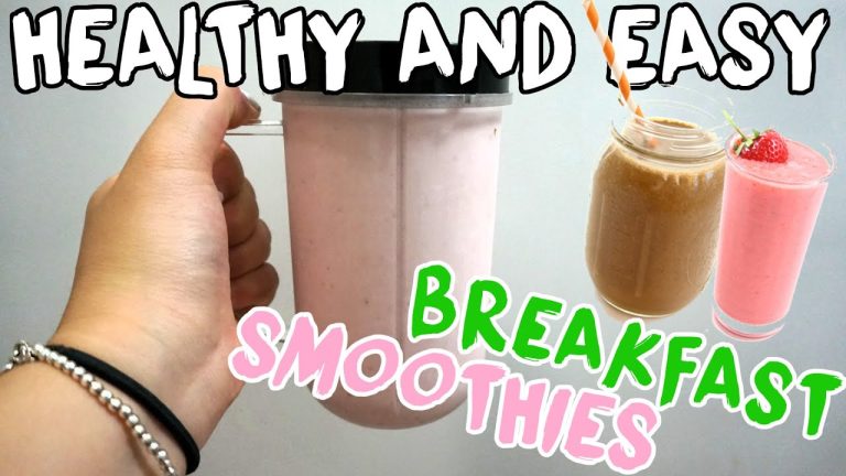 Two Healthy and Easy Breakfast Smoothie Recipes!