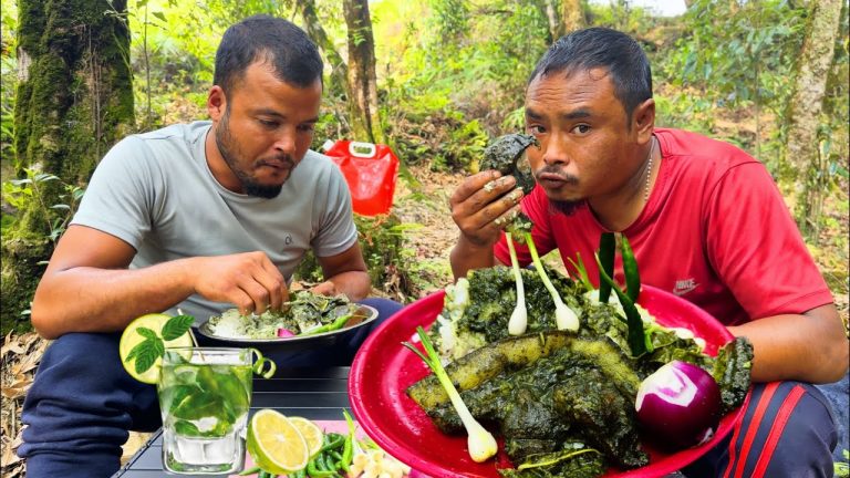 Dohsniang Bad Neiiong || How To Cook Pork Belly With Black Sesame Seeds || Pork Belly Recipe