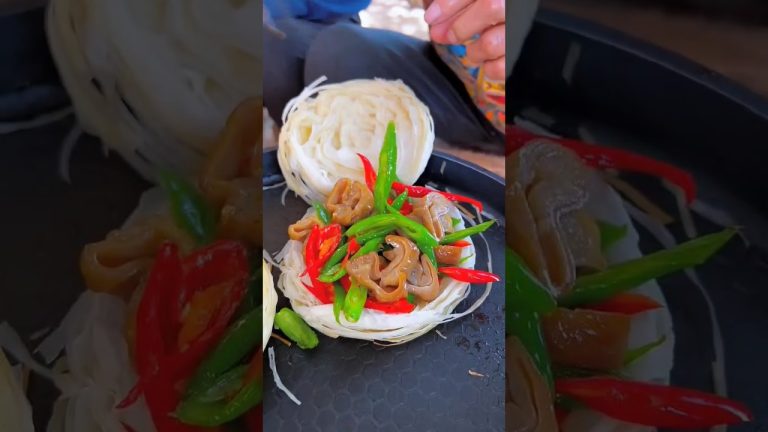 Chinese burger Outdoor slate fried pork sausage