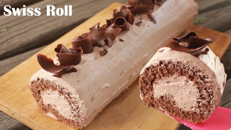 Chocolate Swiss Roll Recipe Step By Step | Chef Hafsa | Hafsas Kitchen
