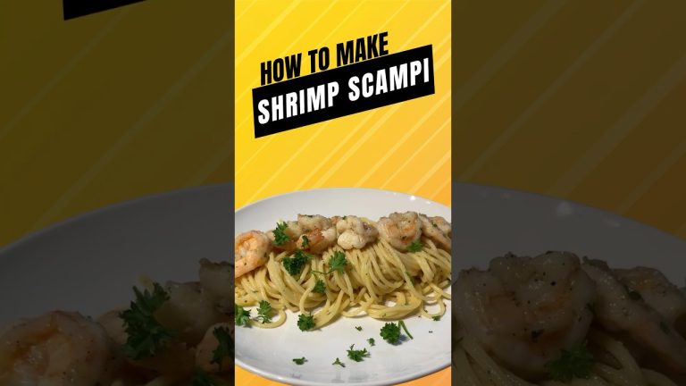 This Shrimp Scampi recipe is Super Easy to make!  #cooking #shrimpscampi  #italianfood #recipe