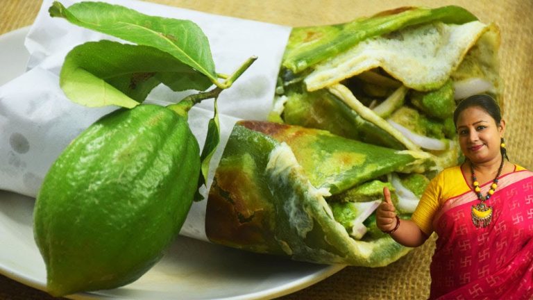 রঙ ছাড়াই সহজে গন্ধরাজ এগ চিকেন রোল | Gondhoraj Egg Chicken Roll Recipe In Bengali | Shampa's Kitchen