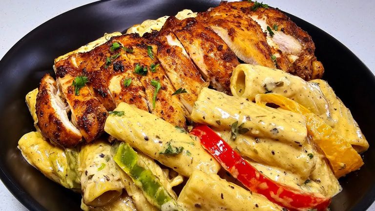 Rasta Pasta with pan seared chicken| full recipe