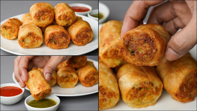 Egg Potato Roll Snacks Recipe | Delicious Egg Roll | Potato Roll Snacks | Easy & Quick Roll Recipe