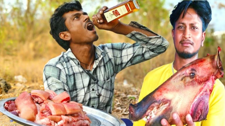 ASMR=PORK GRAVY| #pork curry cooking in Village| pork recipe in cooking Life World