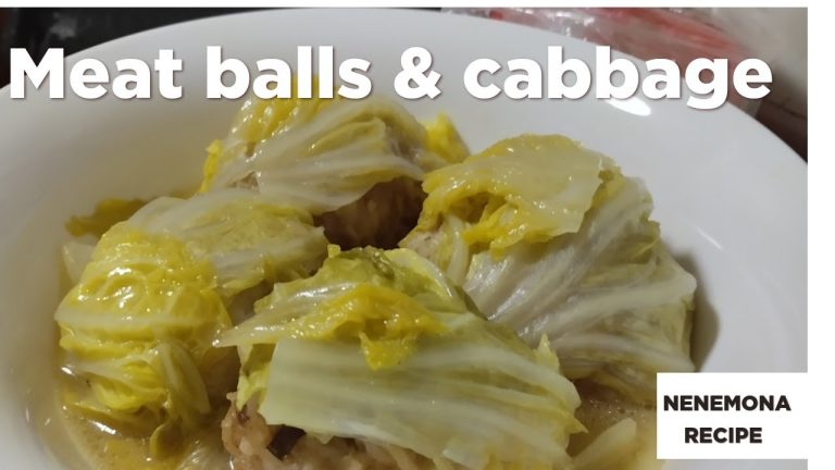 EASY COOKING “PORK MEATBALLS”  WITH CHINESE CABBAGE 🥬