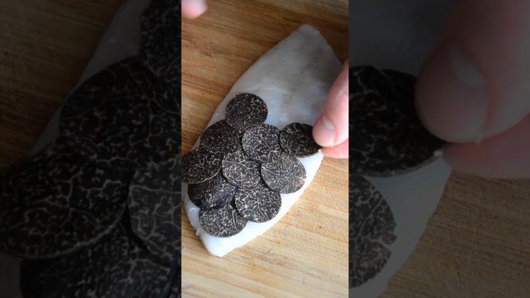 Fish fillet with truffle scales recipe ⭐️