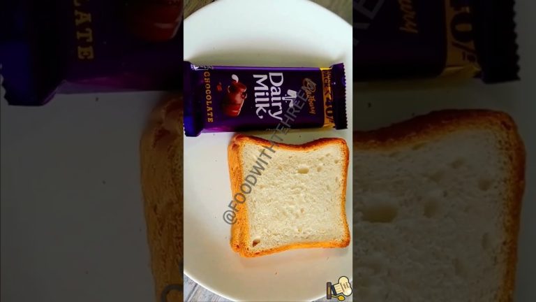 Dairy Milk chocolate & Bread Recipe #shorts #ytshorts #viral #dairymilk #bread #chocolate #food