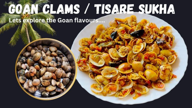Goan Tisare Sukha | Goan Oil Free Clams Sukha| Goan Seafood Recipes |Goan Recipes |Easy Tisare Sukha