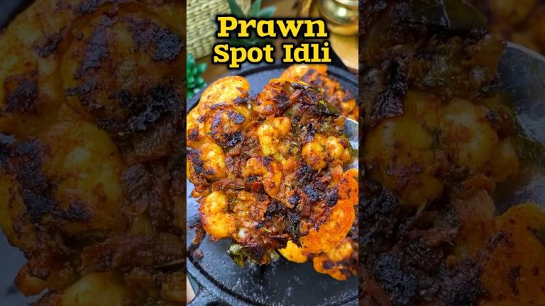 🦐🍤இறால் ஸ்பாட் இட்லி 😋👌| Prawn Spot Idly recipe😋👌#idly #idli #prawns #spotidli #shorts