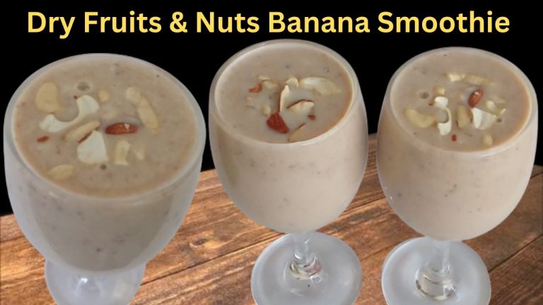 Banana Smoothie Recipe | Dates & Nuts Smoothie | Weight Loss Recipes | Banana Milkshake Recipe