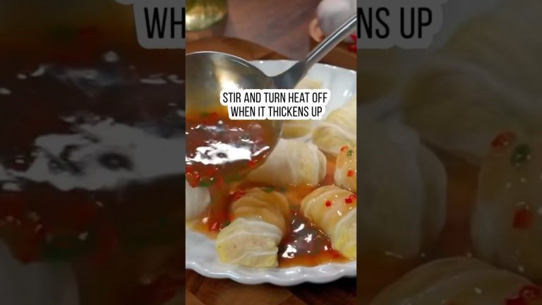 Chinese pork cabbage rolls