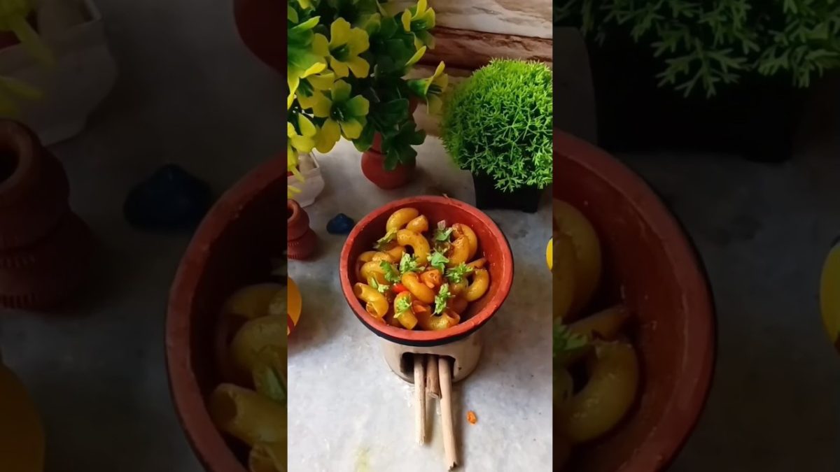 Masala Pasta Recipe 🥰 Mini Cooking #shorts #ytshorts #streetfood #youtubeshorts