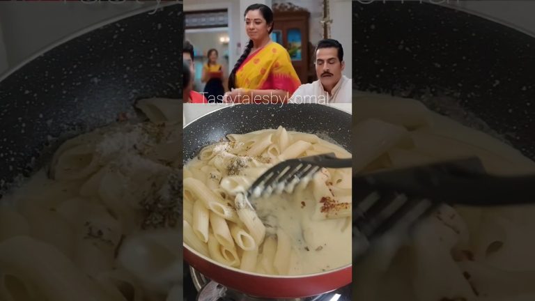 Kavya Style White Sauce Pasta #shorts#viral #shortsfeed  #youtubeshorts #trending