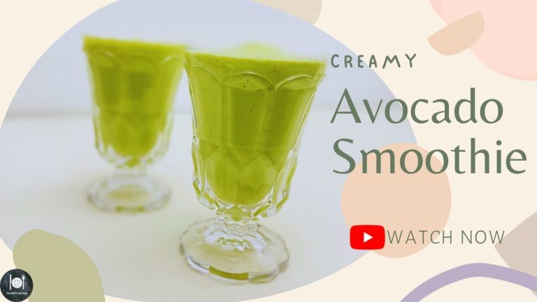 Creamy Avocado Smoothie Recipe | How To Make Avocado Smoothie At Home | Farahil’s Kitchen