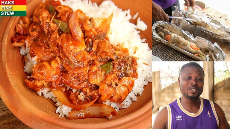 HOW TO MAKE HAKE FISH STEW | Simple and delicious Fish stew Recipe With Boiled Rice