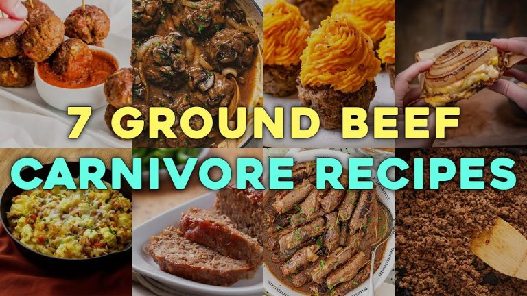 7 Ground Beef Carnivore Recipes