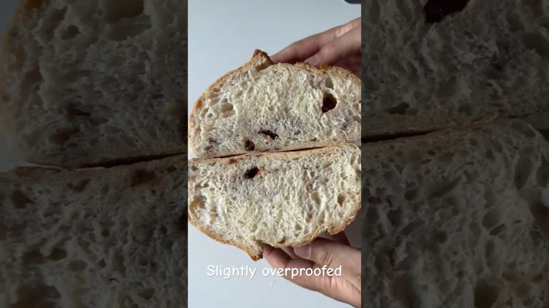 Sourdough cranberry and walnut bread #shorts