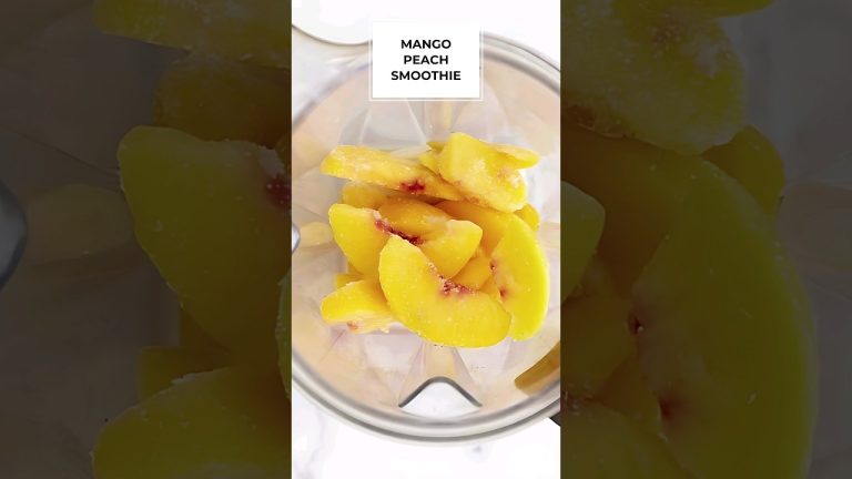 Mango Peach Smoothie – Creamy and Delicious