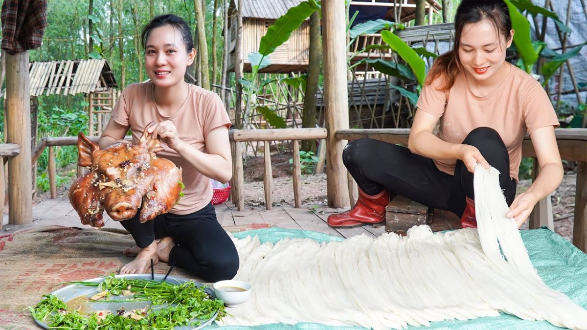 FULL VIDEO: Pork After 90 Days of Care – Noodle Making Recipe Goes to Market Sell | Green Life